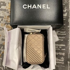 Brand New Chanel Coco Boy Mini Camera bag Metallic Lambskin Dark Gold